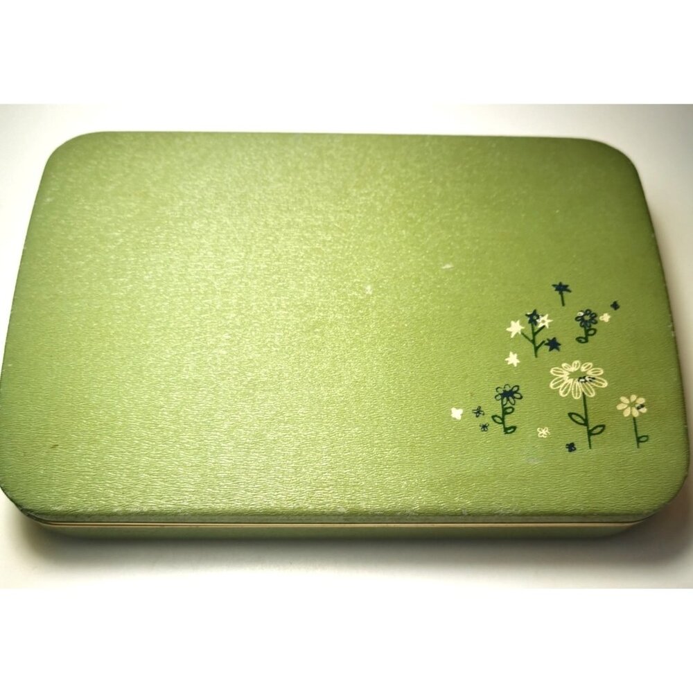 Lipstick Case Farrington Jewelry Made in USA Butterfly & Floral Design 1960s